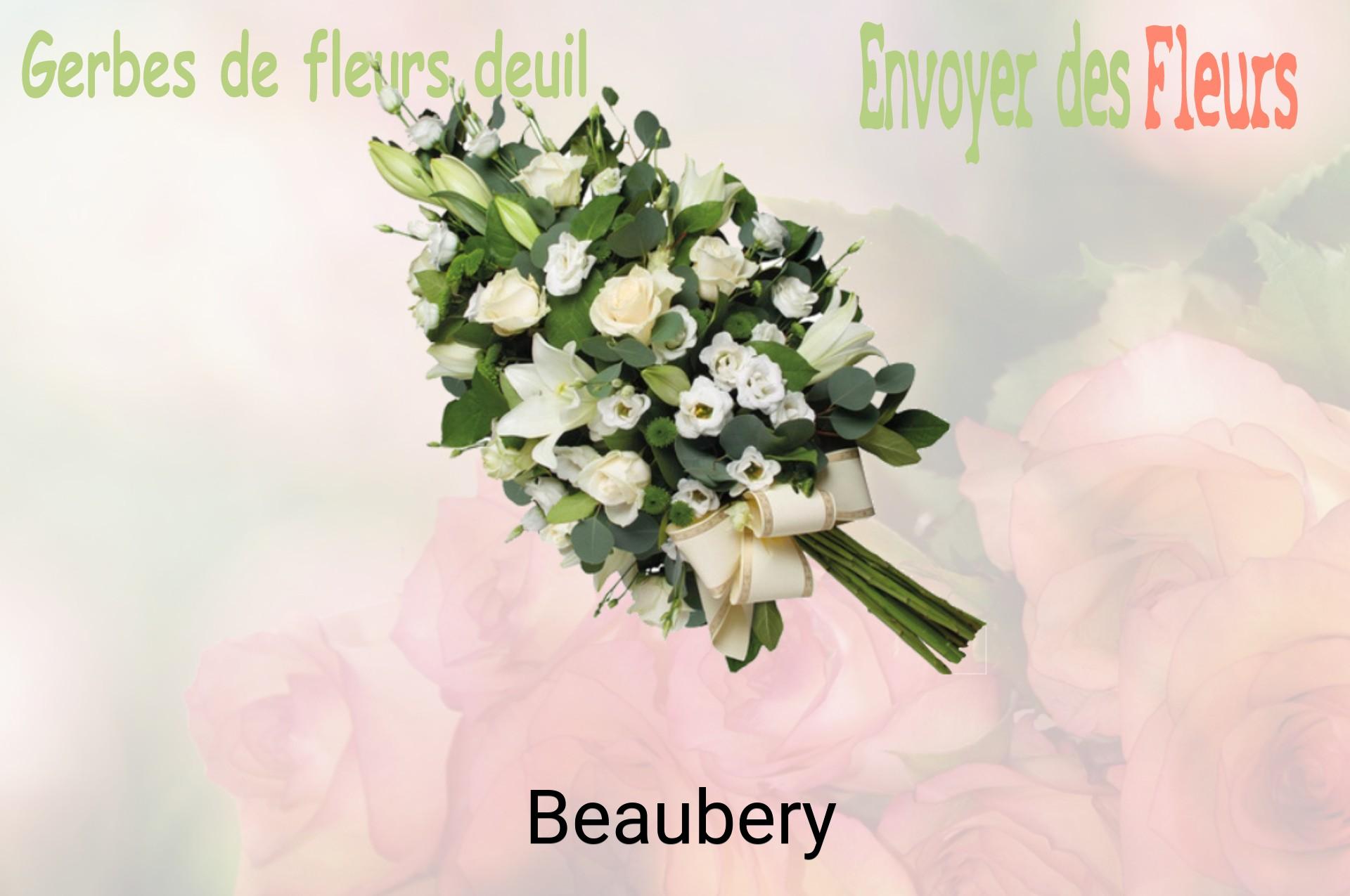 Gerbe de fleurs de deuil livrée à Beaubery